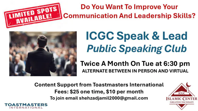 ICGC Speak & Lead Public Speaking Club