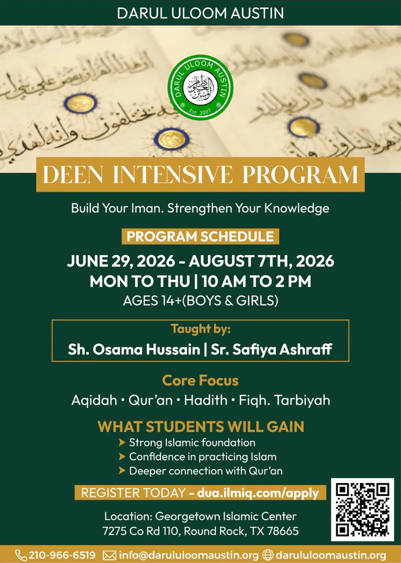 Deen Intensive Program: Build Your Iman